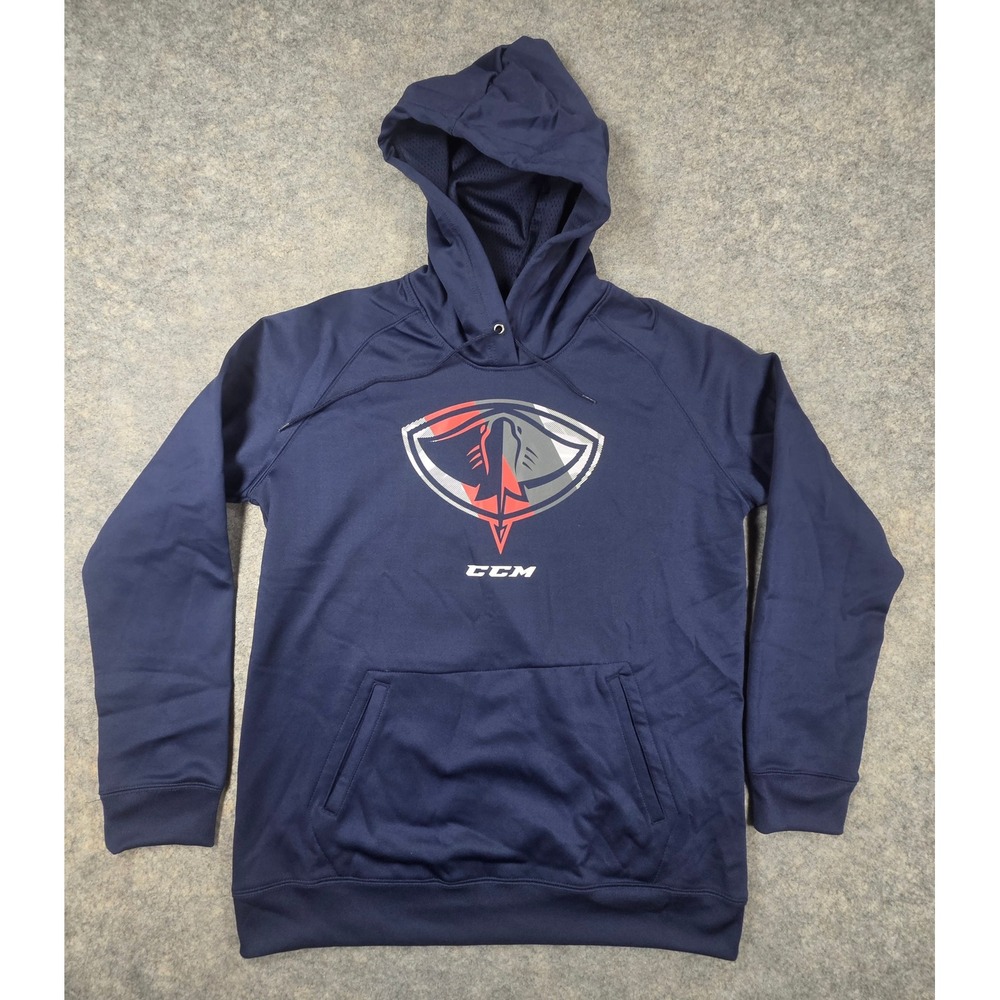 CCM South Carolina Stingrays Hockey Hoodie Navy Blue Mens Large